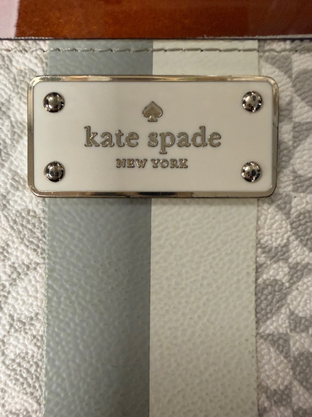 Kate Spade Pale Pink Logo Zip Continental Wallet - Picture 2 of 7